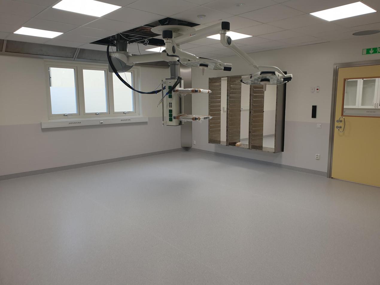 Operationssal i ny tillbyggnad